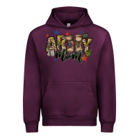 Mauve Wine army mom Urban Hoodie - FaDigitalArtStudio