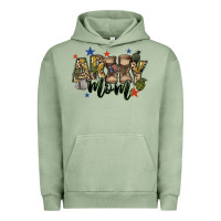 Pigment Oil Green army mom Urban Hoodie - FaDigitalArtStudio