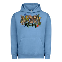Pigment Pebble Blue army mom Urban Hoodie - FaDigitalArtStudio