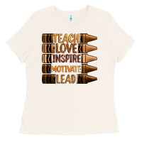 Bone teach love inspire motivate lead Ladies Tee - Zillion Design Studio