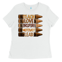 Teach Love Inspire Motivate Lead Ladies Tee | Teevron