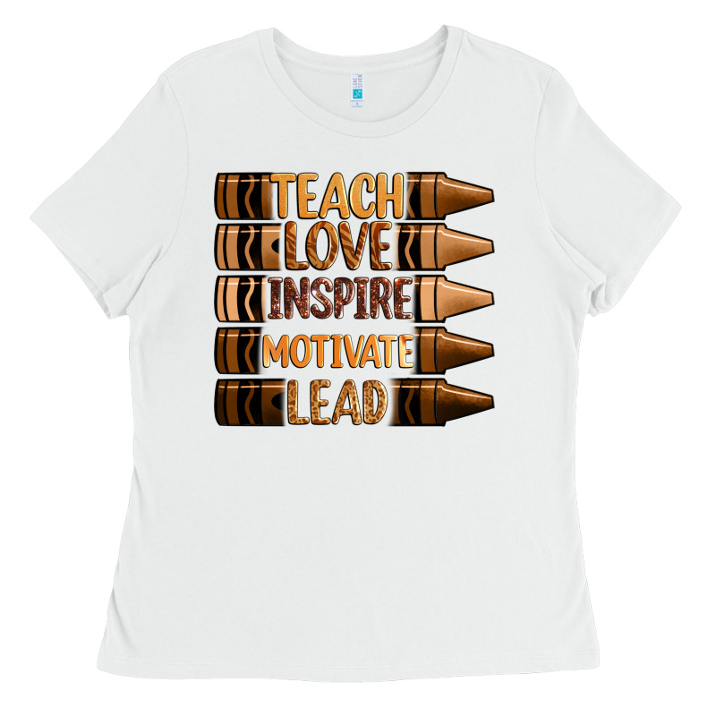Teach Love Inspire Motivate Lead Ladies Tee by Zillion Design Studio | Teevron