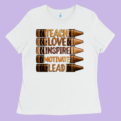 Teach Love Inspire Motivate Lead Ladies Tee Designed By Zillion Design Studio