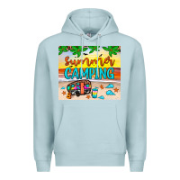 Blue Mist summer camping Premium Hoodie - JahusDesignShop