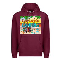 Burgundy summer camping Premium Hoodie - JahusDesignShop