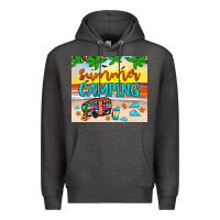 Charcoal Heather summer camping Premium Hoodie - JahusDesignShop