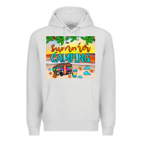 Dove Grey summer camping Premium Hoodie - JahusDesignShop