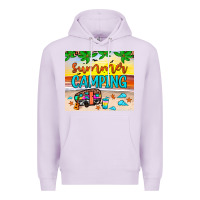 Lilac summer camping Premium Hoodie - JahusDesignShop