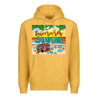 Mustard summer camping Premium Hoodie - JahusDesignShop