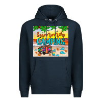 Navy summer camping Premium Hoodie - JahusDesignShop