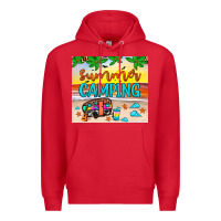 Red summer camping Premium Hoodie - JahusDesignShop