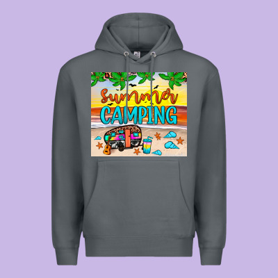 Summer Camping Premium Hoodie Designed By Jahusdesignshop