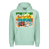 Seafoam summer camping Premium Hoodie - JahusDesignShop