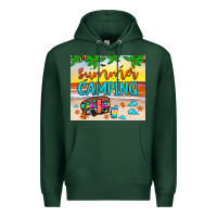 Sports Green summer camping Premium Hoodie - JahusDesignShop
