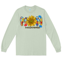 Matcha autism mom life sunflower Long Sleeve Tee - MaliasSmallBusiness