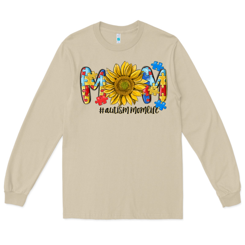 Autism Mom Life Sunflower Long Sleeve Tee by MaliasSmallBusiness | Teevron