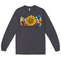 Smoke autism mom life sunflower Long Sleeve Tee - MaliasSmallBusiness