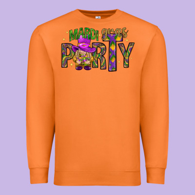 Mardi Gras Party Premium Sweatshirt Designed By Nancycooperartshop