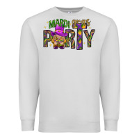 Dove Grey Mardi Gras party Premium Sweatshirt - NancyCooperArtShop