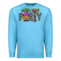 Ocean Blue Mardi Gras party Premium Sweatshirt - NancyCooperArtShop