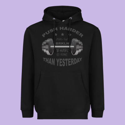 Push Harder Heavyweight Hoodie Designed By Bettercallsaul