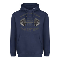 Navy push harder Heavyweight Hoodie - Bettercallsaul