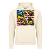 Vintage Artic excavator American flag Vintage Hoodie - Artiststas