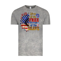 Cloud Rock home of the free because of the brave Vintage Tee - NancyCooperArtShop