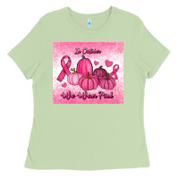 Matcha in october we wear pink pumpkin Ladies Tee - RanaPortraitStore