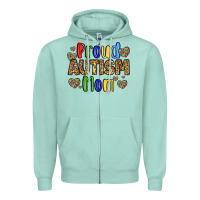 Proud Autism Mom Design Zipper Hoodie | Teevron