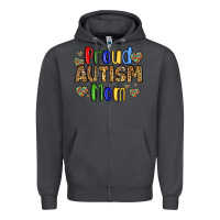 Smoke proud autism mom design Zipper Hoodie - LillyAllenDesigns