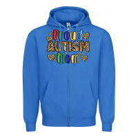 True Royal proud autism mom design Zipper Hoodie - LillyAllenDesigns