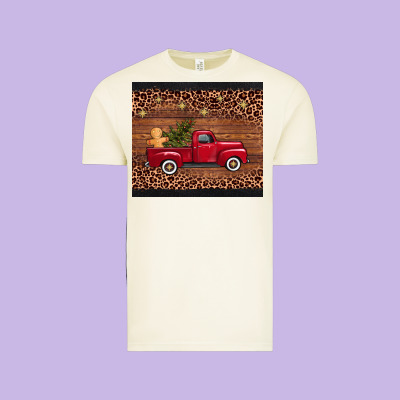 Christmas Truck Vintage Tee Designed By Adodesignshop