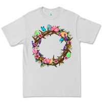 Dove Grey Crown of thorns Easter Day Premium Tee - Neo Western