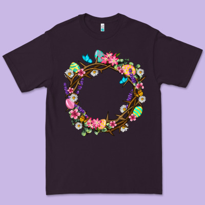 Crown Of Thorns Easter Day Premium Tee Designed By Neo Western