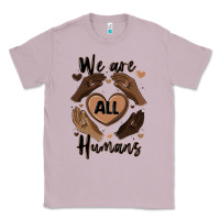 Lilac we are all humans Classic Tee - MaliasSmallBusiness