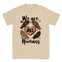 Mushroom we are all humans Classic Tee - MaliasSmallBusiness