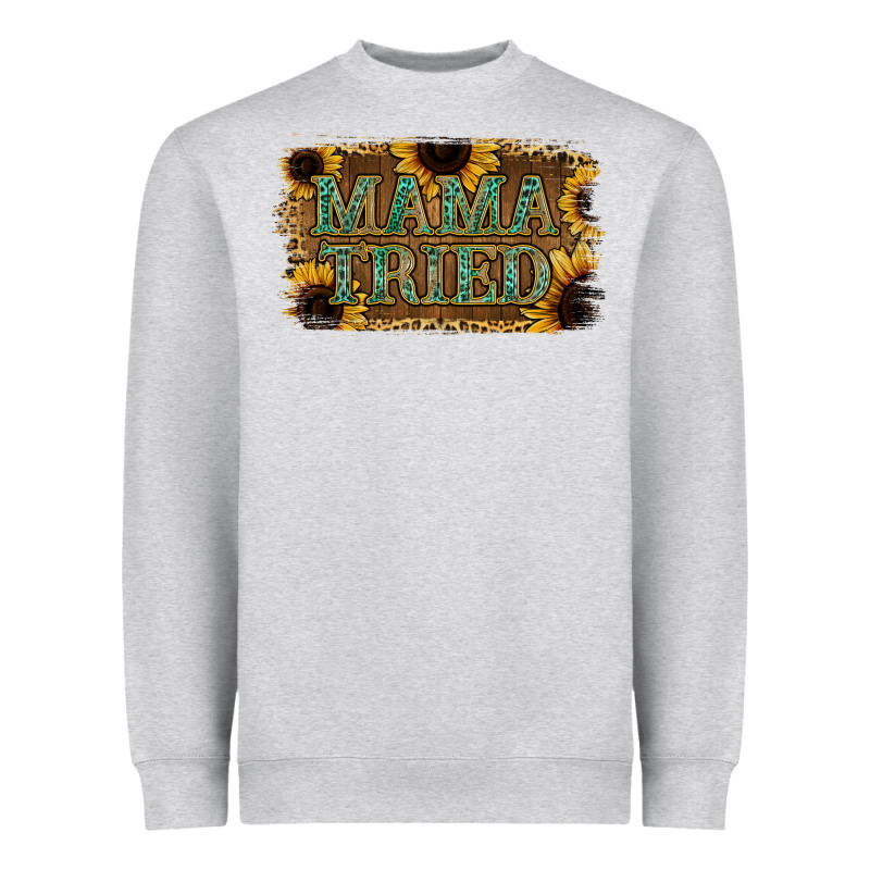 Sunflower Leopard Mama Tried Heavyweight Sweatshirt by Jasminsmagicworld | Teevron