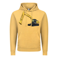 Vintage Mustard excavator Vintage Hoodie - Artiststas