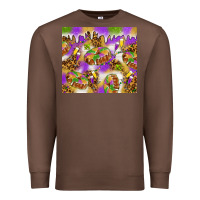 Chestnut Mardi Gras with king cake Premium Sweatshirt - NancyCooperArtShop