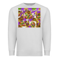 Dove Grey Mardi Gras with king cake Premium Sweatshirt - NancyCooperArtShop