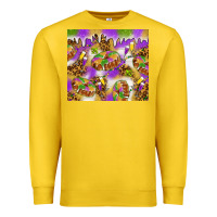 Lemon Mardi Gras with king cake Premium Sweatshirt - NancyCooperArtShop