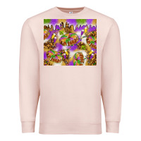 Pale Pink Mardi Gras with king cake Premium Sweatshirt - NancyCooperArtShop