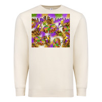 Sandshell Mardi Gras with king cake Premium Sweatshirt - NancyCooperArtShop