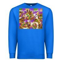 True Royal Mardi Gras with king cake Premium Sweatshirt - NancyCooperArtShop