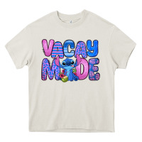 Cream vacay mode stitch Heavy Core Tee - Zillion Design Studio