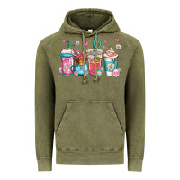 Vintage Olive easter longhaired cow coffee cups Vintage Hoodie - Jasminsmagicworld