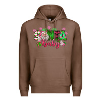 Chestnut santa baby pink christmas Premium Hoodie - texasbilliewilder