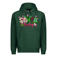 Sports Green santa baby pink christmas Premium Hoodie - texasbilliewilder