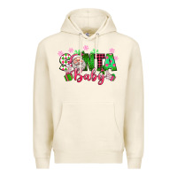 Tofu santa baby pink christmas Premium Hoodie - texasbilliewilder